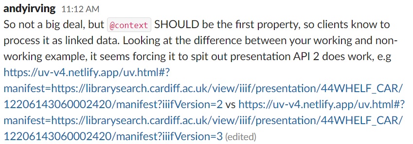Suggestion to force the production of presentation API 2 by adding the suffix, manifest?iiifVersion=2